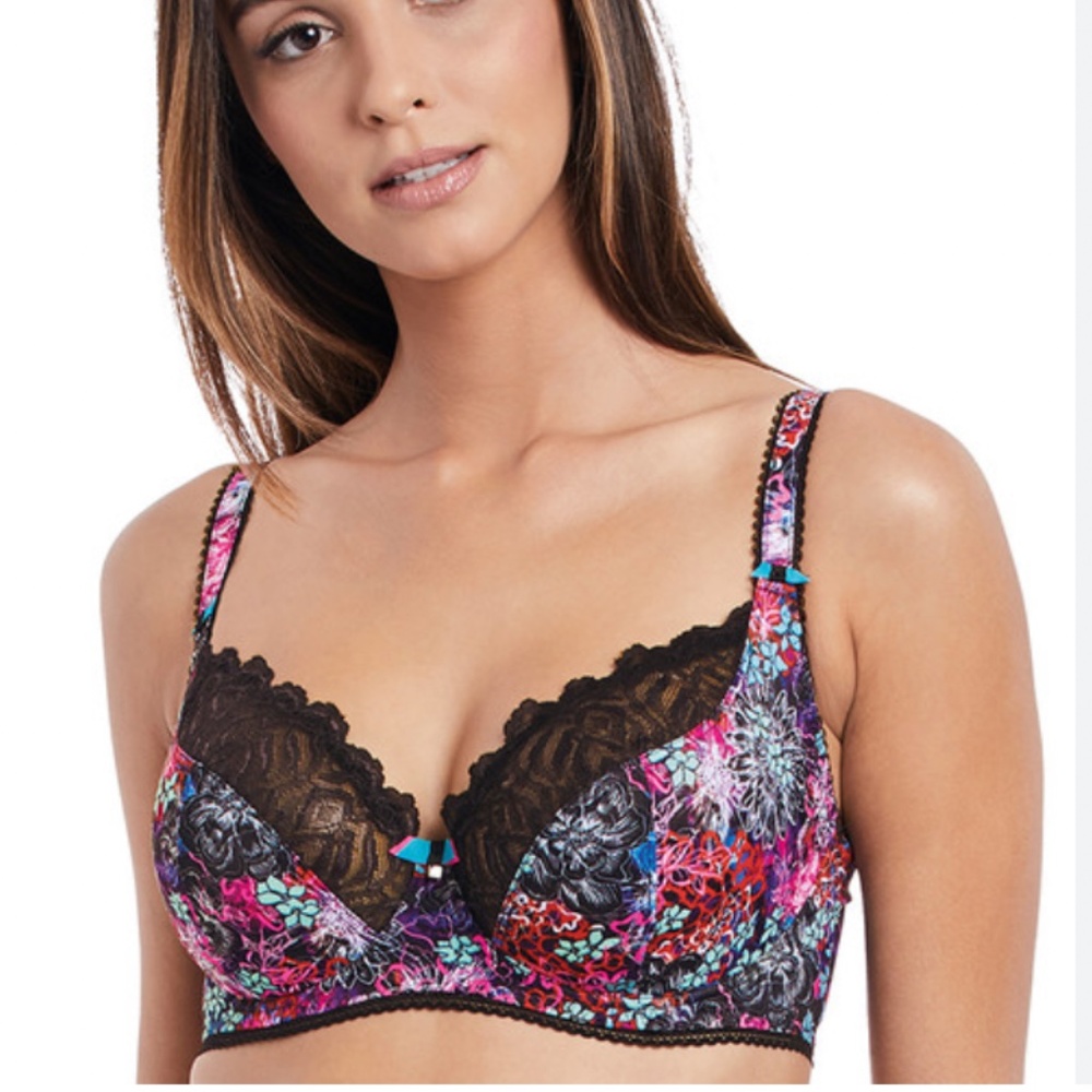 Freya Chelsea Bloom Underwire Unlined Lace Bra 32JJ